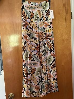 Billabong Multicolor Tropical Print Wide Leg Pant